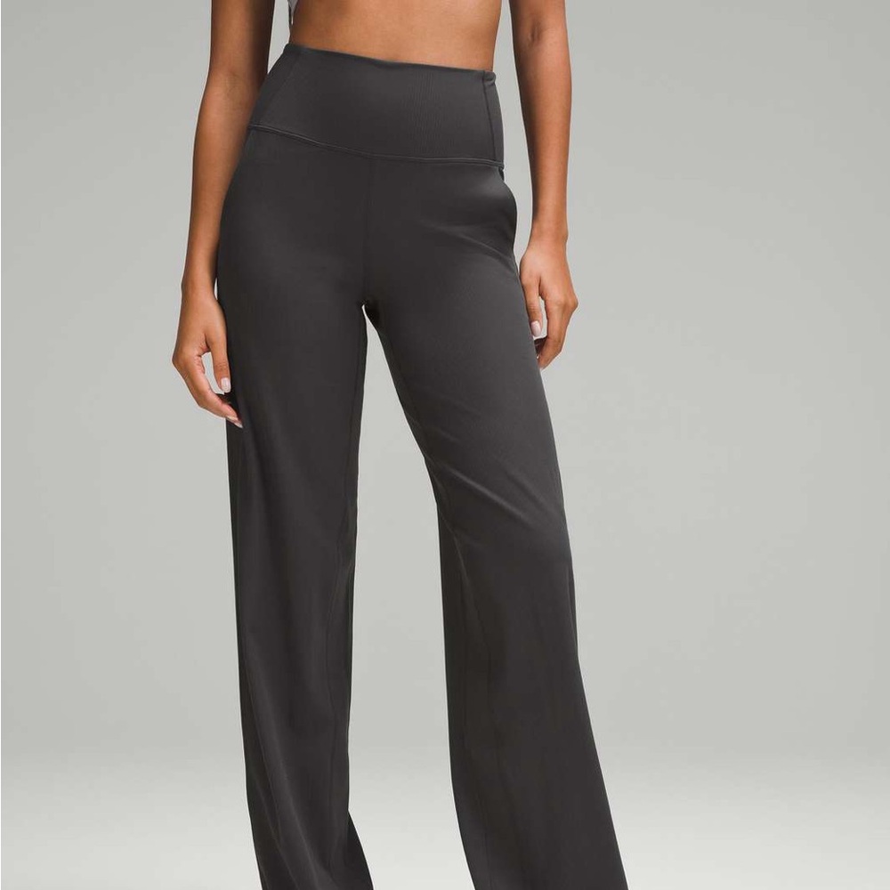 lululemon athletica High-Waist Wide-Leg Pants in Charcoal